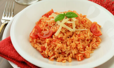 Risotto con pomodoro e burrata