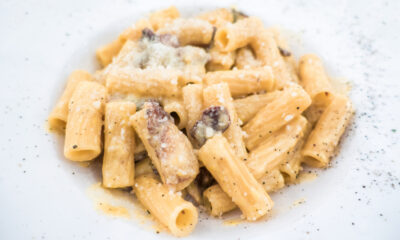 pasta con ciauscolo e funghi