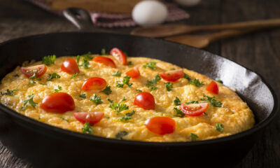 frittata con pomodori confit