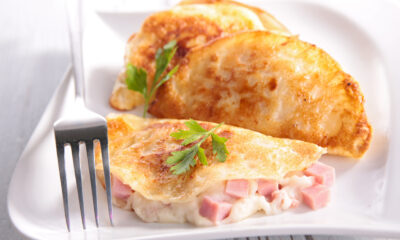 Omelette con stracchino e prosciutto cotto