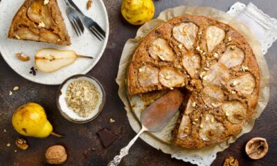 torta con ricotta e pere