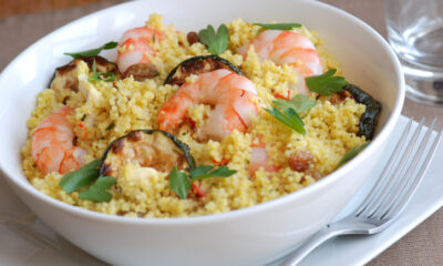 Cous cous zucchine e gamberi, la ricetta di Benedetta Parodi