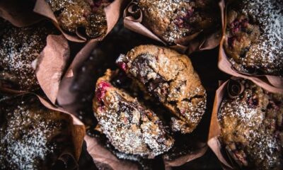 muffin con more e cioccolato