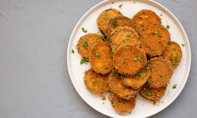 mini cotoletta di melanzane alle erbe aromatiche