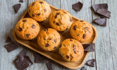 muffin con gocce di cioccolato