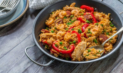 paella di pollo