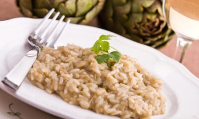 risotto carciofi e stracchino