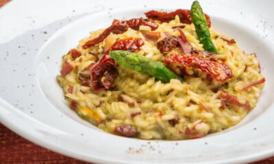 Risotto asparagi e pancetta