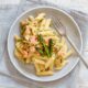 Pasta asparagi e salmone affumicato