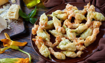 Fiori di zucca in pastella