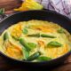 Frittata con fiori di zucca