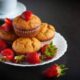 Muffin alle fragole in friggitrice ad aria