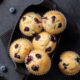 Muffin ai mirtilli in friggitrice ad aria, ricetta soffice e profumata