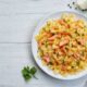 Pasta fredda con salmone affumicato